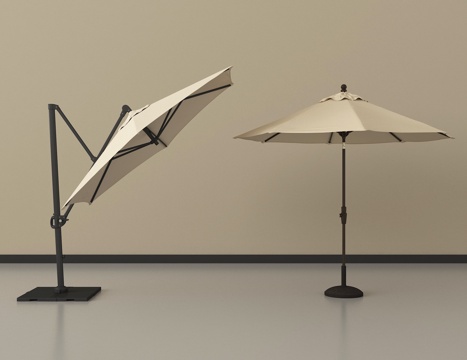 现代户外遮阳伞 太阳伞 折叠伞su模型