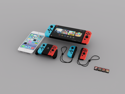 switch游戏机su模型