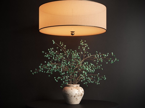 现代花艺 花瓶 插花su模型