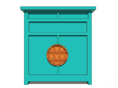 边柜 书柜 实木装饰柜 装饰柜su模型