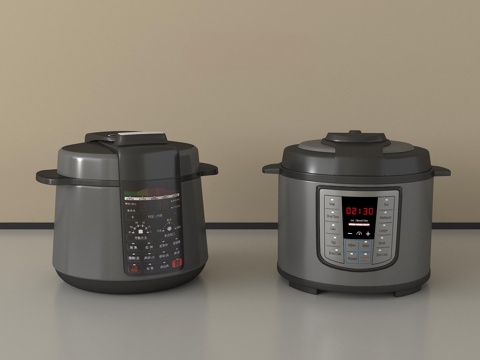 现代电饭锅 电饭煲 电压力锅 智能电饭煲su模型