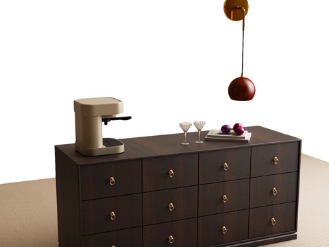 新中式斗柜 宋氏边柜 宋氏玄关柜 宋氏装饰柜su模型