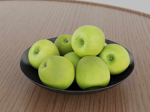 水果 果盘 苹果su模型