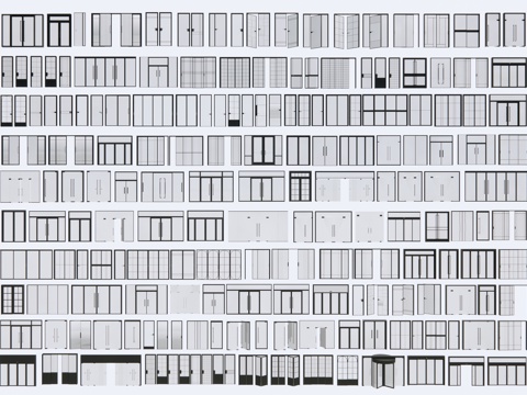 现代玻璃门 推拉门 玻璃门窗 长虹玻璃门 落地窗 玻璃隔墙su模型