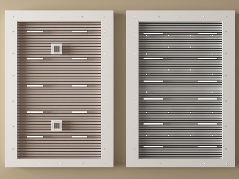 现代吊顶 方通吊顶 格栅吊顶su模型