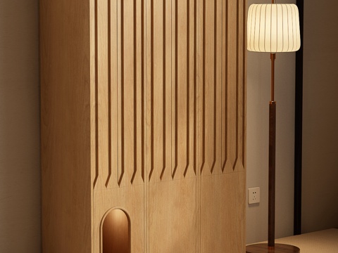  现代衣柜 现代中古衣柜 成品衣柜 中古风成品衣柜3d模型 