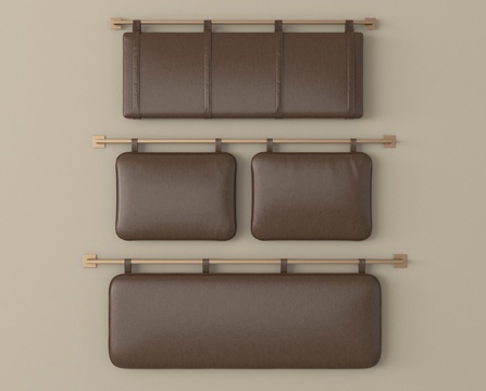 现代床靠背 床具 床品 床头su模型