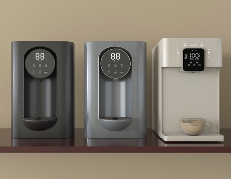 现代饮水机 直饮机 净水器su模型