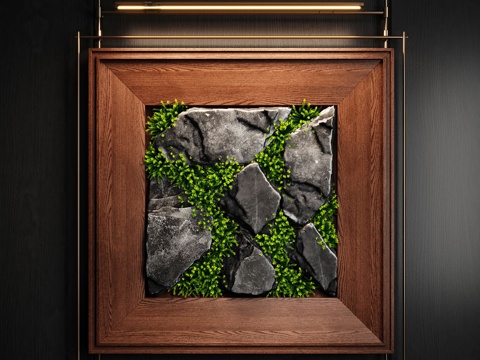 现在挂画 装饰画 立体画su模型