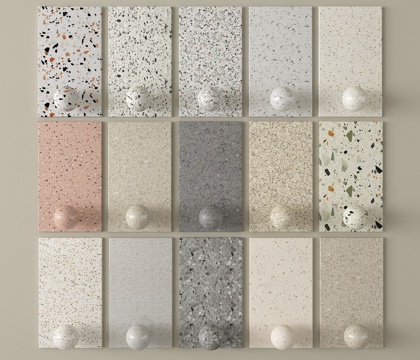 现代石材 水磨石 花岗岩su模型