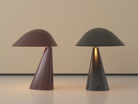 现代台灯组合su模型