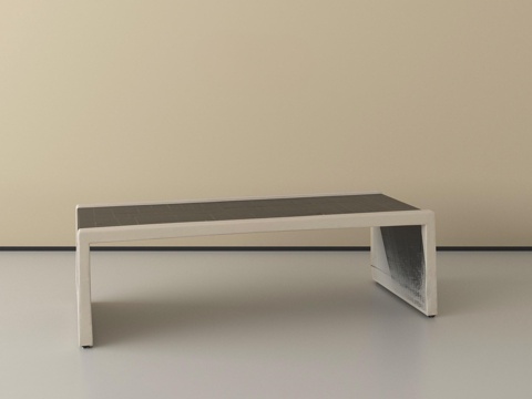 现代长桌 餐桌 庭院花园长桌su模型