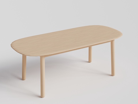 DEDON - 现代户外长凳 长椅 柚木双人长凳 餐桌凳su模型