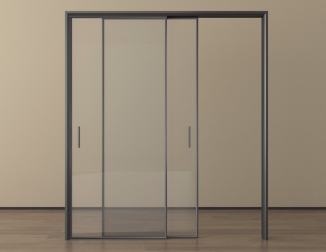 现代简约推拉门 玻璃推拉门 移门 厨卫门 阳台门su模型