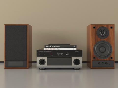 现代音响设备su模型