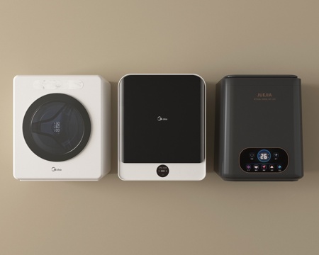 现代洗衣机  壁挂洗衣机su模型