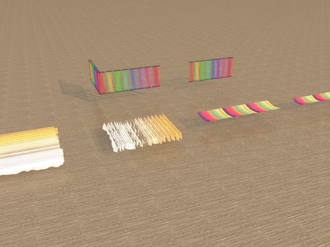  廊架 景观架 休闲廊架  遮阳棚3d模型 