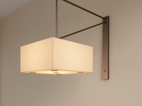 现代金属壁灯 餐厅壁灯 床头壁灯 客厅壁灯 艺术壁灯su模型