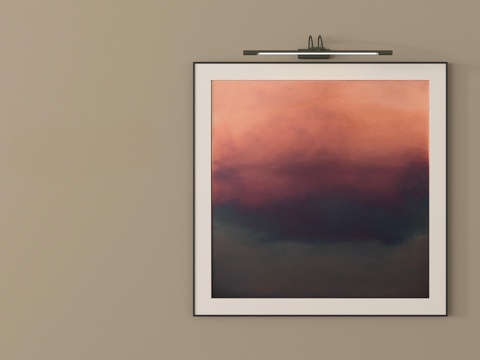 现代装饰挂画 抽象挂画su模型