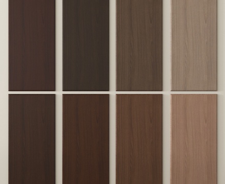 现代木饰面 木饰面背景墙 护墙板su模型