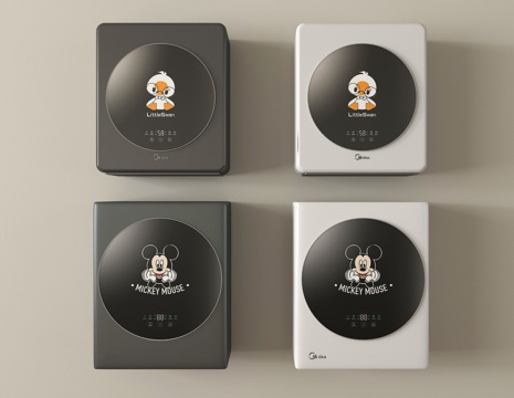  现代洗衣机  壁挂洗衣机3d模型 