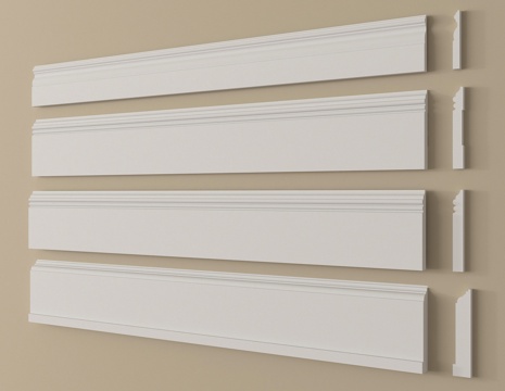 现代踢脚线 角线 腰线su模型