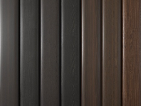 现代木饰面 木饰面护墙板 木饰面背景墙su模型