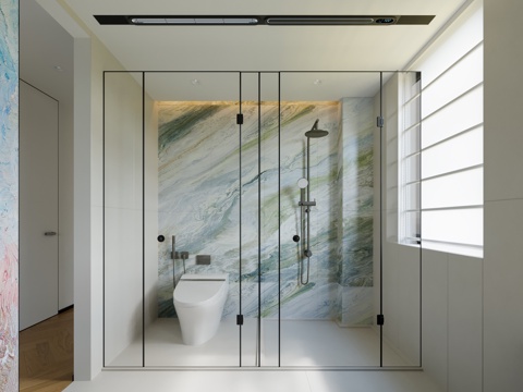  卫生间 意式卫生间 极简卫生间 奶油风卫生间 现代卫生间3d模型 