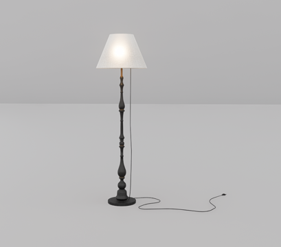 落地灯su模型