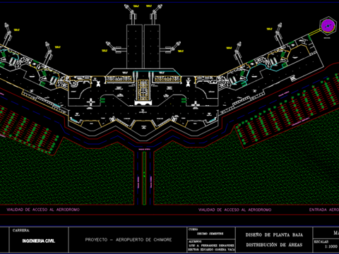 机场规划cad施工图