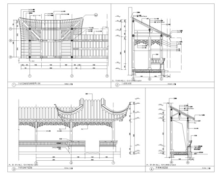 半亭施工图CADcad施工图