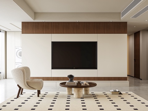  中古风客餐厅3d模型 