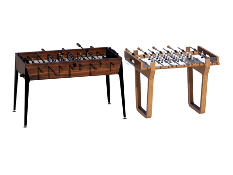 娱乐桌 桌上足球 桌式足球su模型