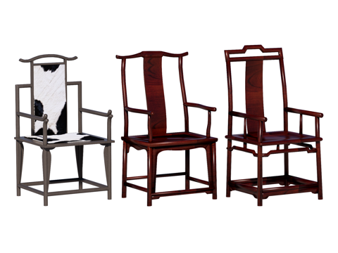 中式椅 红木家具su模型