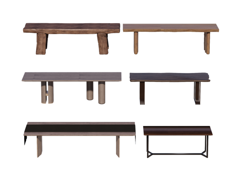 长桌 餐桌 茶桌 会议桌su模型