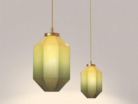 法式中古风吊灯 美式复古吊灯 餐厅吊灯su模型