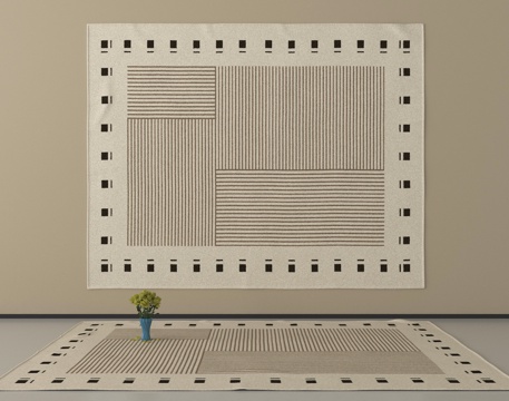 现代地毯 方形地毯su模型