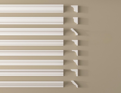 现代石膏线 石膏线条角线 装饰线条角线su模型