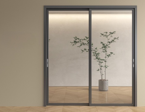 现代推拉门 移门 玻璃推拉门 厨房推拉门 阳台推拉门su模型