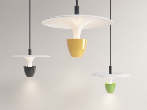 现代吊灯 床头吊灯 装饰吊灯 创意吊灯 单头吊灯su模型