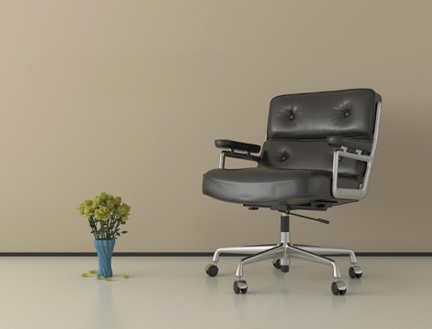 现代办公椅 休闲椅  会议椅 扶手椅 带滑轮su模型