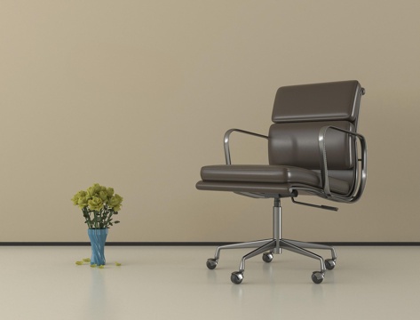 现代办公椅 休闲椅  会议椅 扶手椅 带滑轮su模型