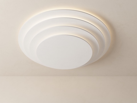 现代吸顶灯 圆形吸顶灯 装饰灯 创意吊灯 圆形灯 客厅灯 卧su模型