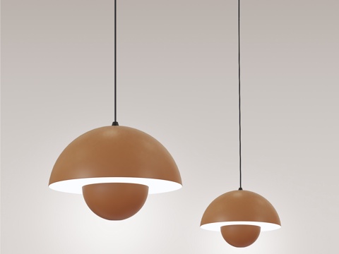 现代简约小吊灯 奶油风小吊灯 餐厅吊灯 卧室小吊灯su模型