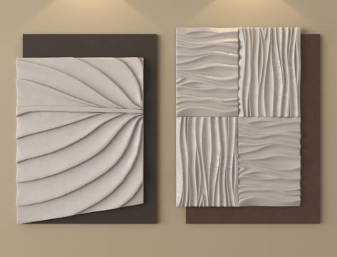 现代墙饰 立体墙饰su模型