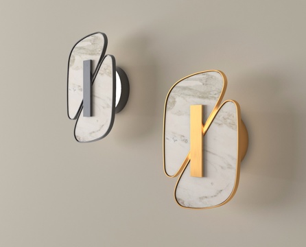 现代壁灯 轻奢壁灯 氛围灯su模型