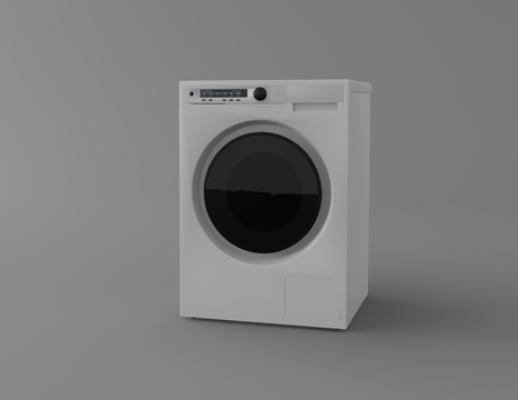  洗衣机su模型 