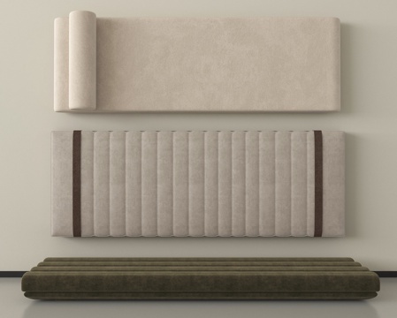 现代坐垫 沙发坐垫 飘窗垫su模型