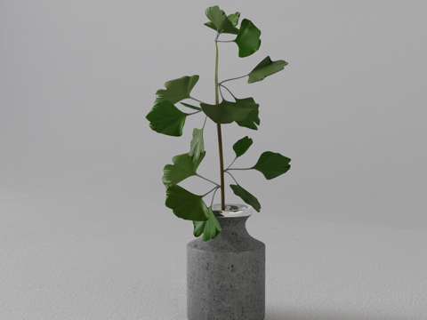  绿植盆栽su模型 