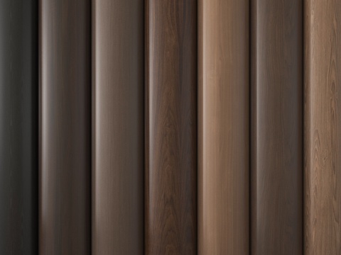 现代木饰面 木饰面护墙板 墙饰板 木饰面背景墙su模型